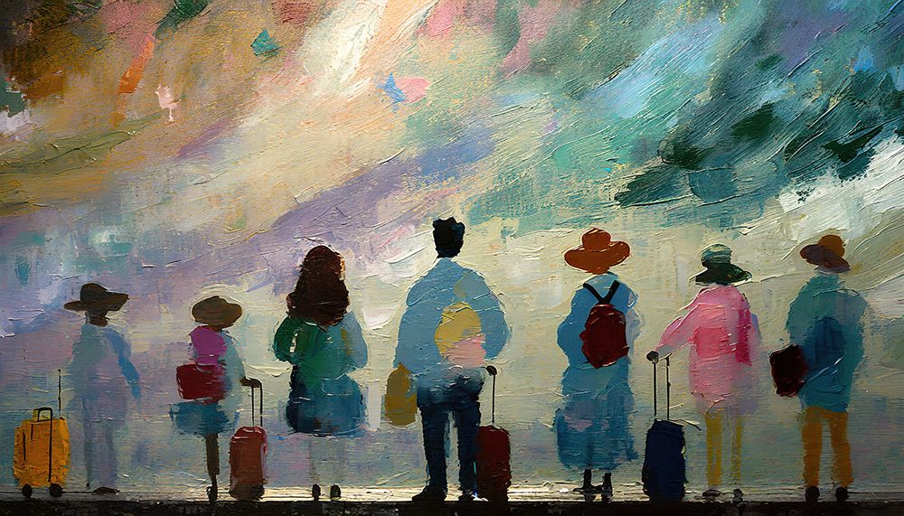 Colorful Crossings art print by Ronald Bolokofsky for $57.95 CAD