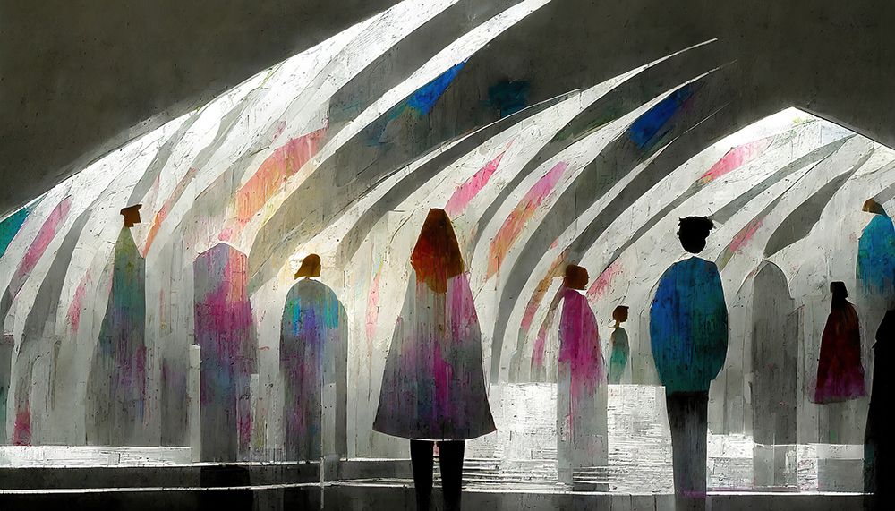 Intersecting Journeys art print by Ronald Bolokofsky for $57.95 CAD