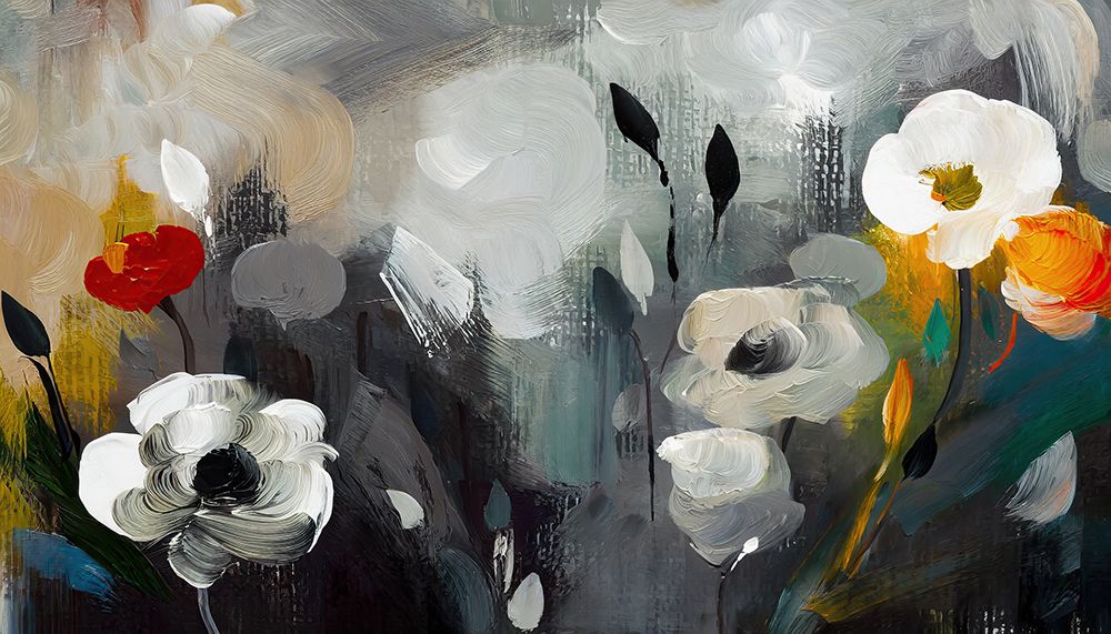 Abstract Floral Dance art print by Ronald Bolokofsky for $57.95 CAD