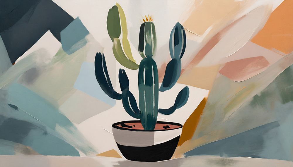 Cacti Contrast art print by Ronald Bolokofsky for $57.95 CAD