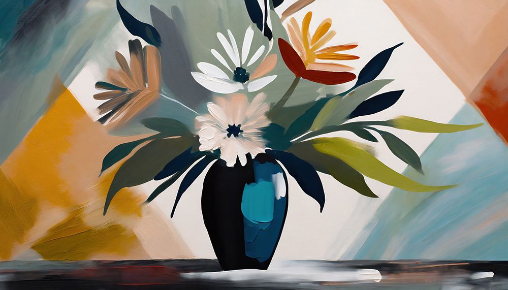 Petals Amongst Polygons art print by Ronald Bolokofsky for $57.95 CAD