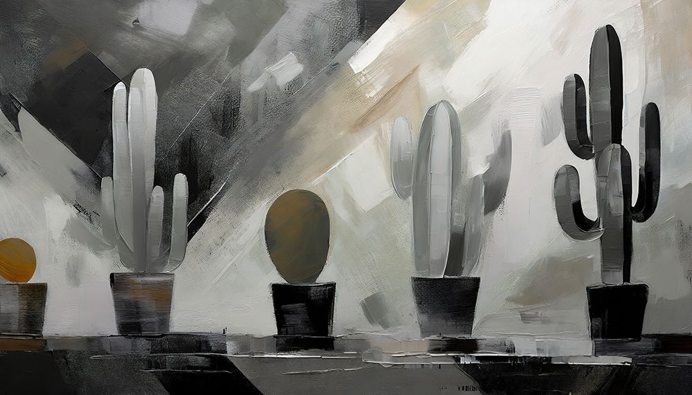 Succulent Silhouettes art print by Ronald Bolokofsky for $57.95 CAD