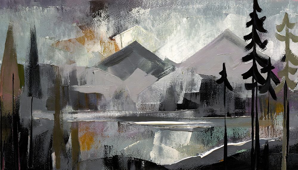 Abstract Alpine art print by Ronald Bolokofsky for $57.95 CAD