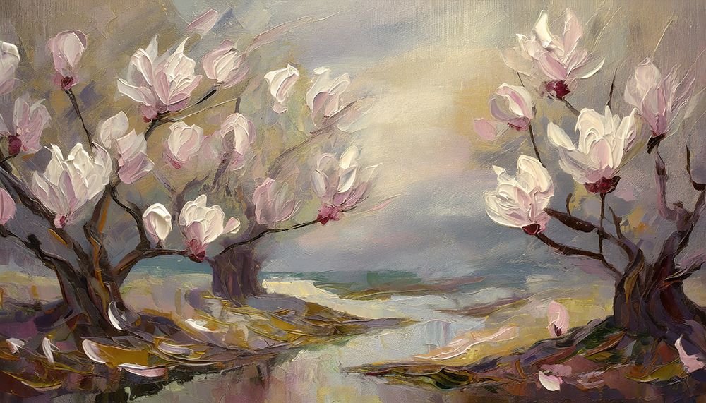 Impression of Magnolias art print by Ronald Bolokofsky for $57.95 CAD