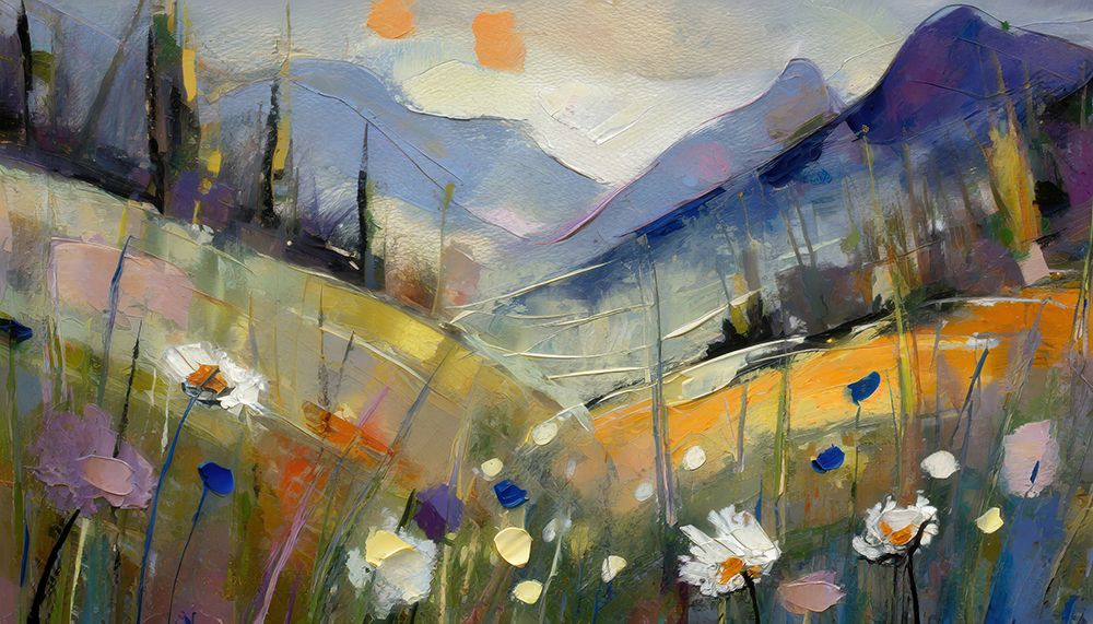 Lyrical Landscape art print by Ronald Bolokofsky for $57.95 CAD