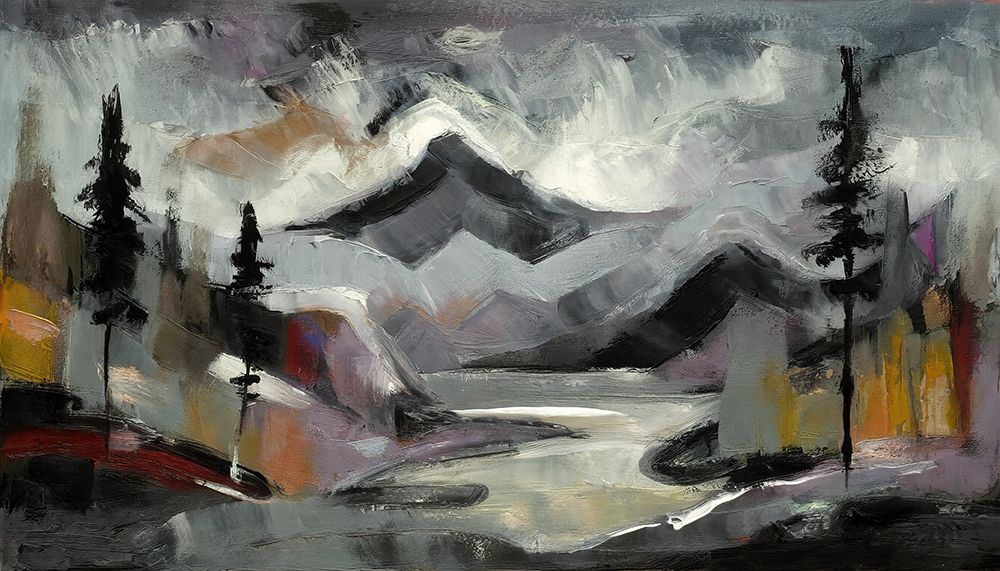 Pines in Mist art print by Ronald Bolokofsky for $57.95 CAD