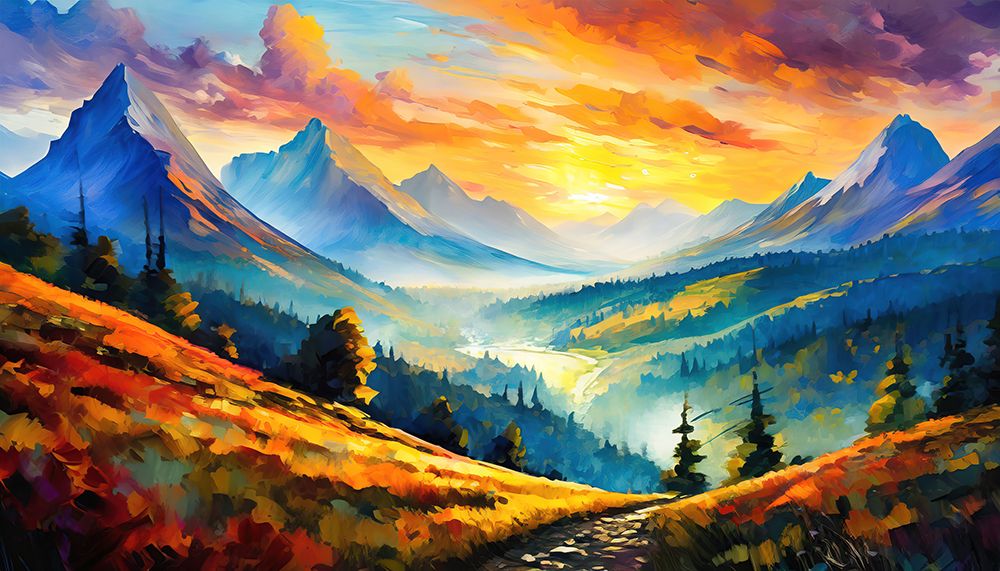 Radiant Valley art print by Ronald Bolokofsky for $57.95 CAD