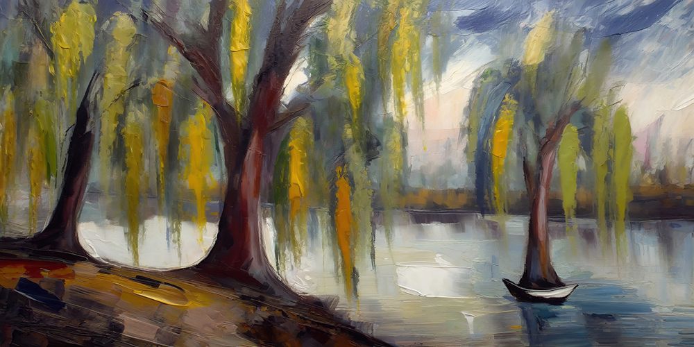 Weeping Willows II art print by Ronald Bolokofsky for $57.95 CAD