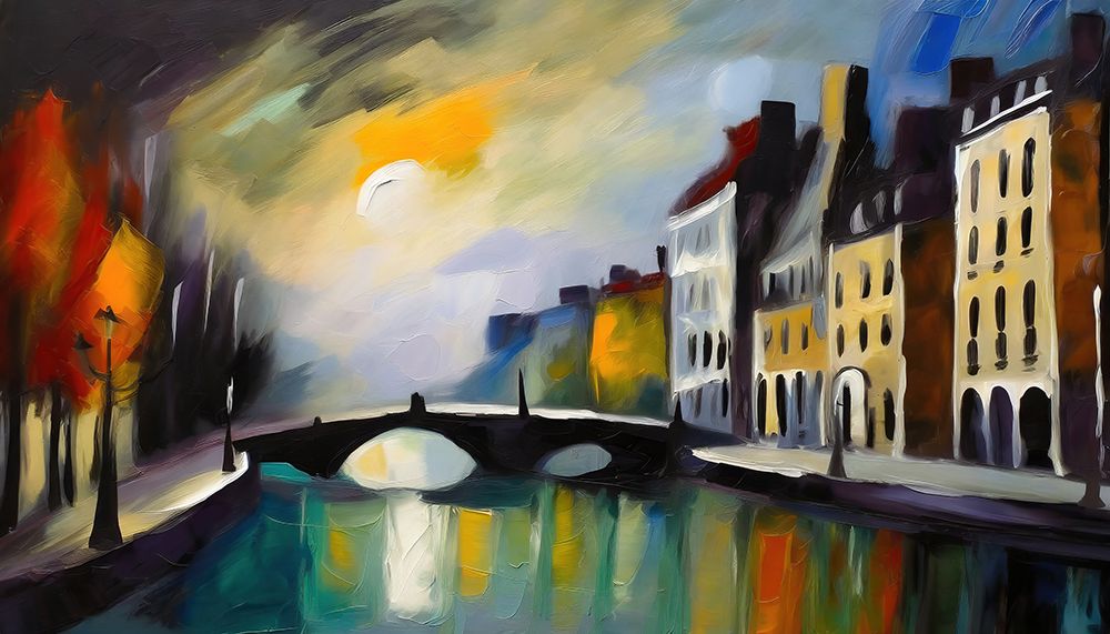Along the Seine II art print by Ronald Bolokofsky for $57.95 CAD