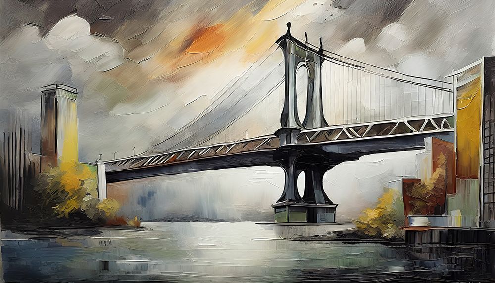Bridge into Nightfall art print by Ronald Bolokofsky for $57.95 CAD