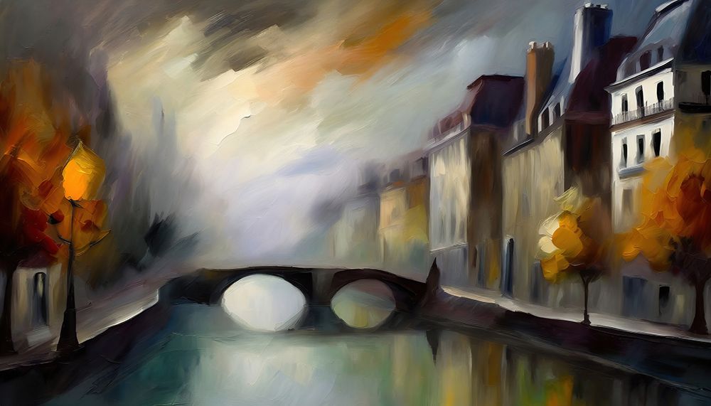 Paisian Sunset II art print by Ronald Bolokofsky for $57.95 CAD