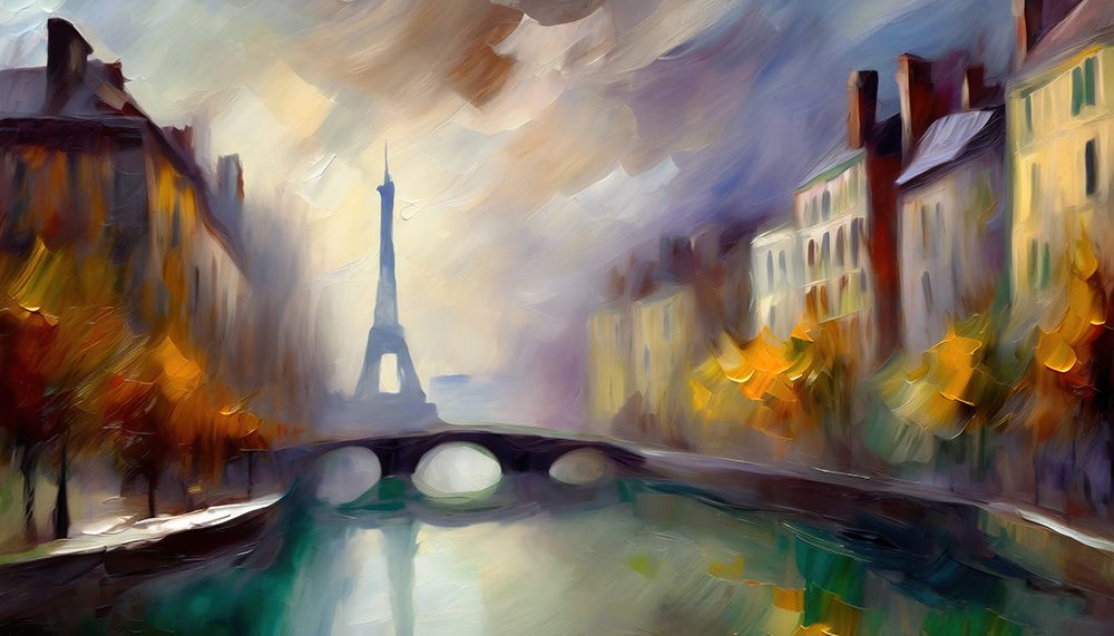 Paisian Sunset III art print by Ronald Bolokofsky for $57.95 CAD
