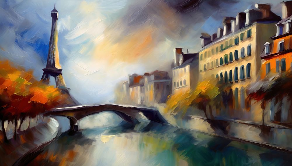 Paisian Sunset IV art print by Ronald Bolokofsky for $57.95 CAD