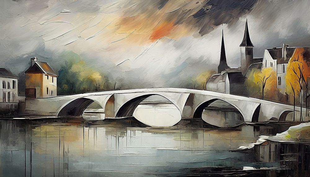 Pont Neuf at Dusk art print by Ronald Bolokofsky for $57.95 CAD