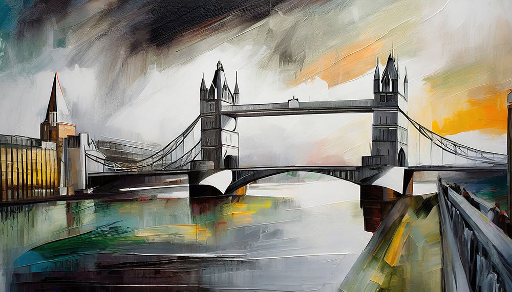Reflections of the Thames art print by Ronald Bolokofsky for $57.95 CAD