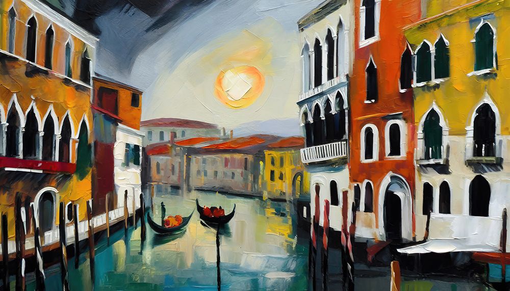 Sunset On the Canal I art print by Ronald Bolokofsky for $57.95 CAD