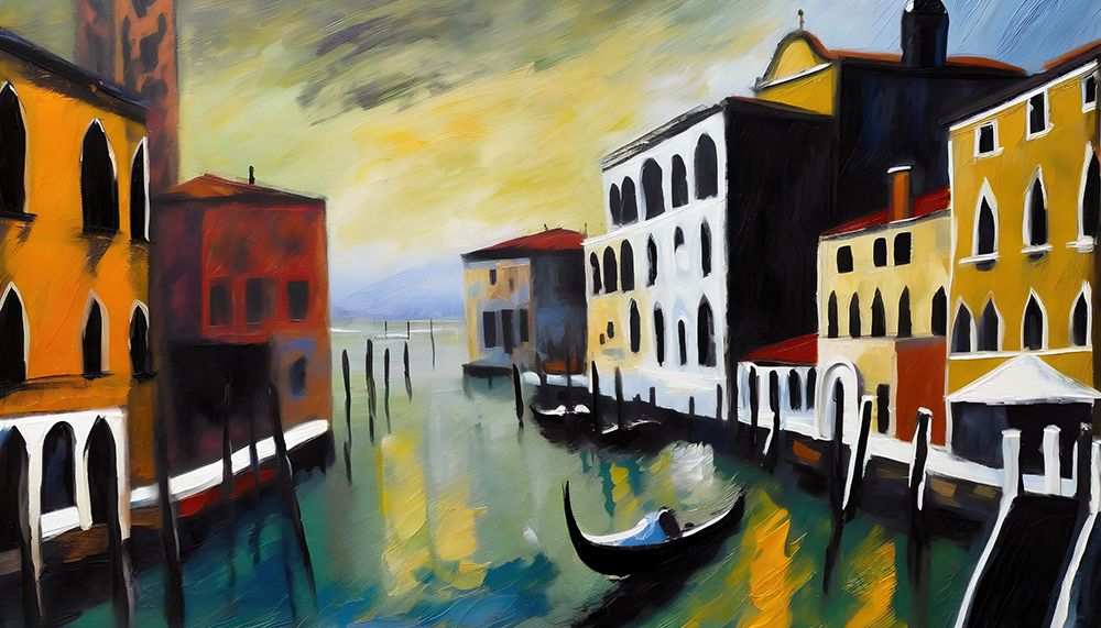 Sunset On the Canal II art print by Ronald Bolokofsky for $57.95 CAD