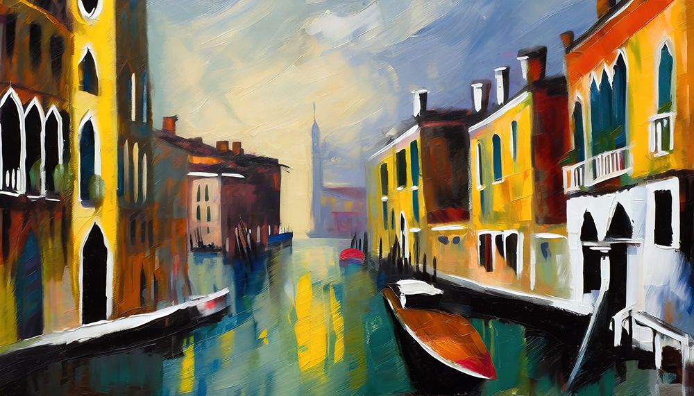 Sunset On the Canal III art print by Ronald Bolokofsky for $57.95 CAD