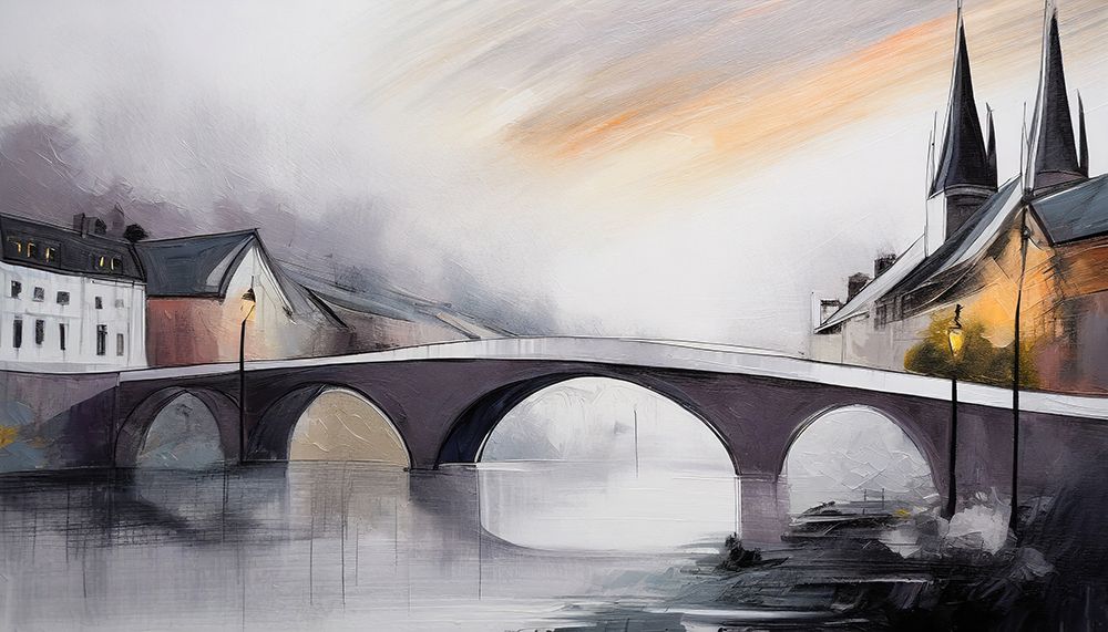 Twilight on Pont Neuf art print by Ronald Bolokofsky for $57.95 CAD
