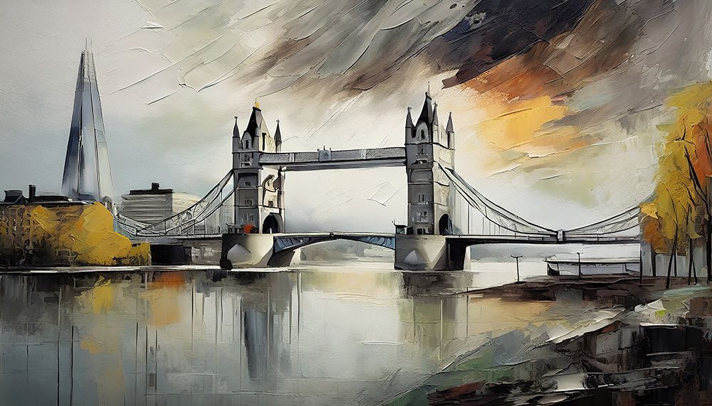 Twilight over Tower Bridge art print by Ronald Bolokofsky for $57.95 CAD