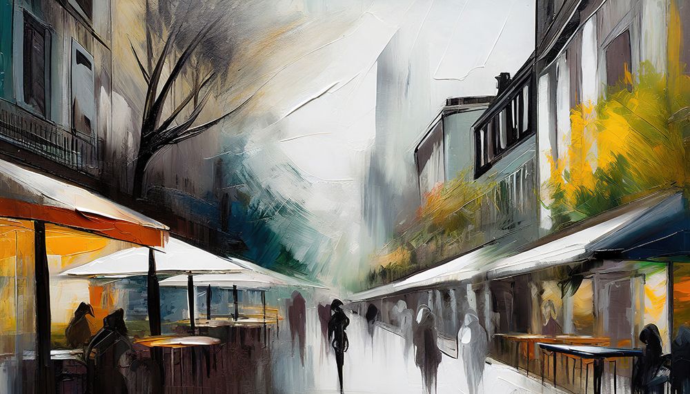 Bistro Hues art print by Ronald Bolokofsky for $57.95 CAD