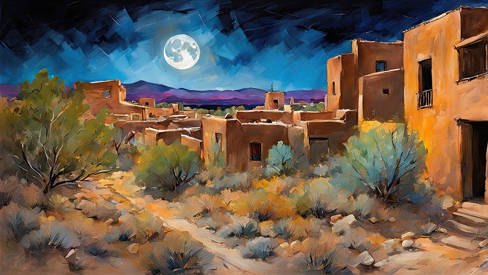 Adobe Night art print by Ronald Bolokofsky for $57.95 CAD