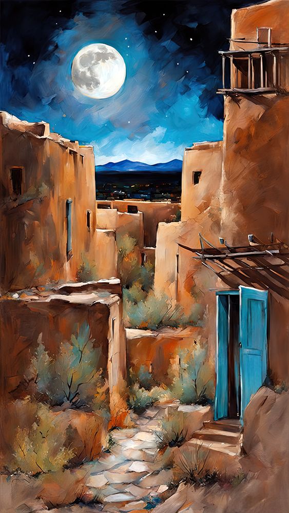 Alleyway Of Adobe art print by Ronald Bolokofsky for $57.95 CAD