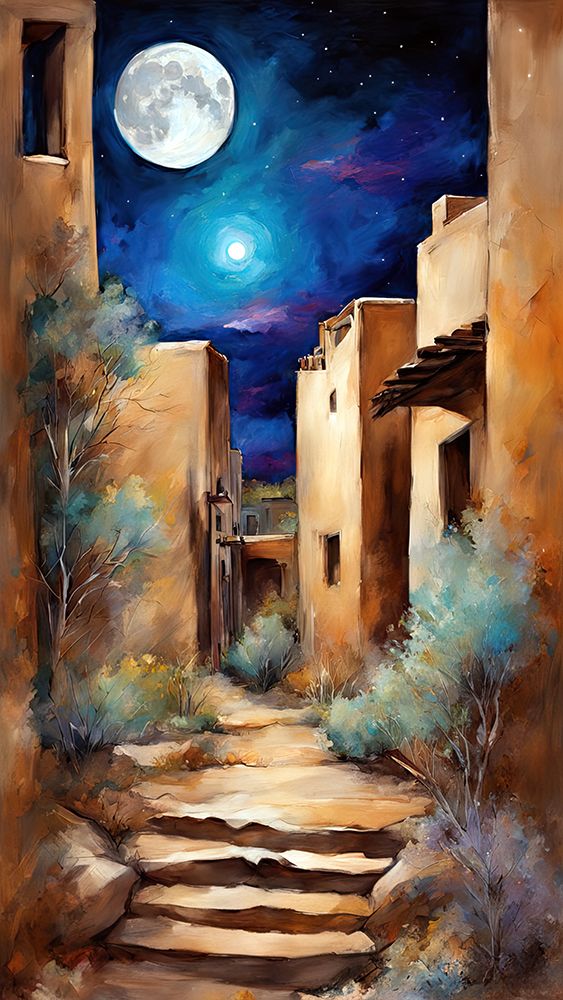 Alleyway Of The Moon art print by Ronald Bolokofsky for $57.95 CAD