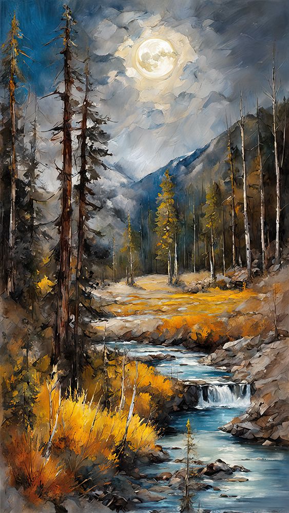 Autumn Stream art print by Ronald Bolokofsky for $57.95 CAD