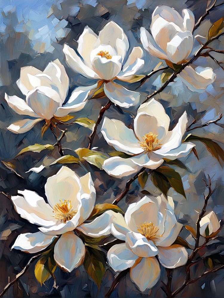 Blossoming Magnolias II art print by Ronald Bolokofsky for $57.95 CAD