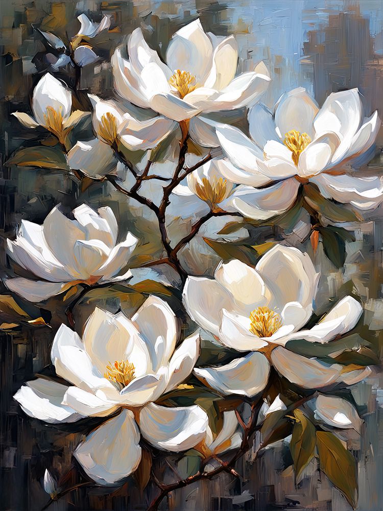 Blossoming Magnolias III art print by Ronald Bolokofsky for $57.95 CAD
