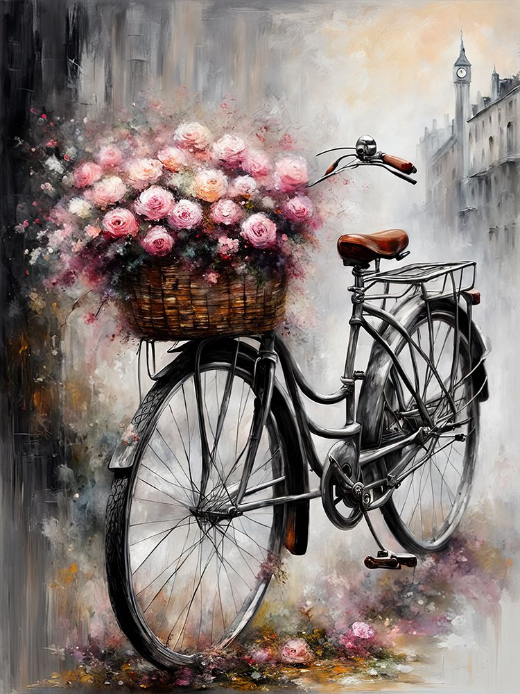 Bouquet Bicycle art print by Ronald Bolokofsky for $57.95 CAD