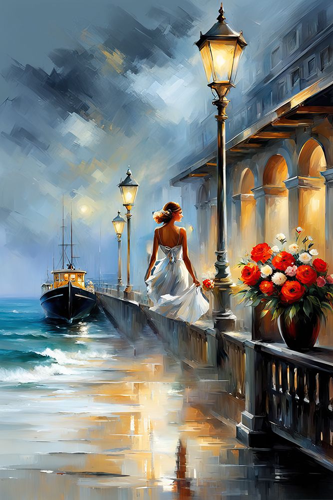 Bride By The Ocean art print by Ronald Bolokofsky for $57.95 CAD