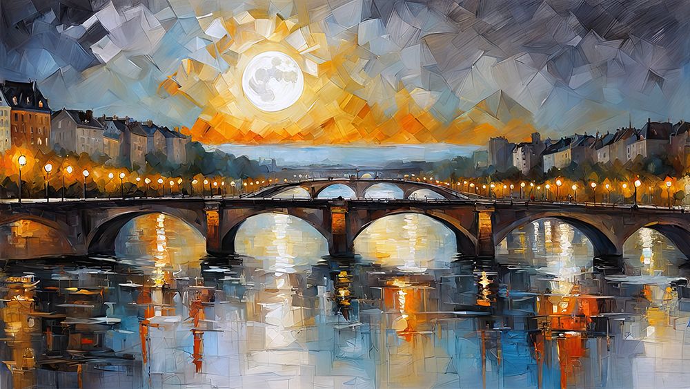 Bridging the Seine art print by Ronald Bolokofsky for $57.95 CAD