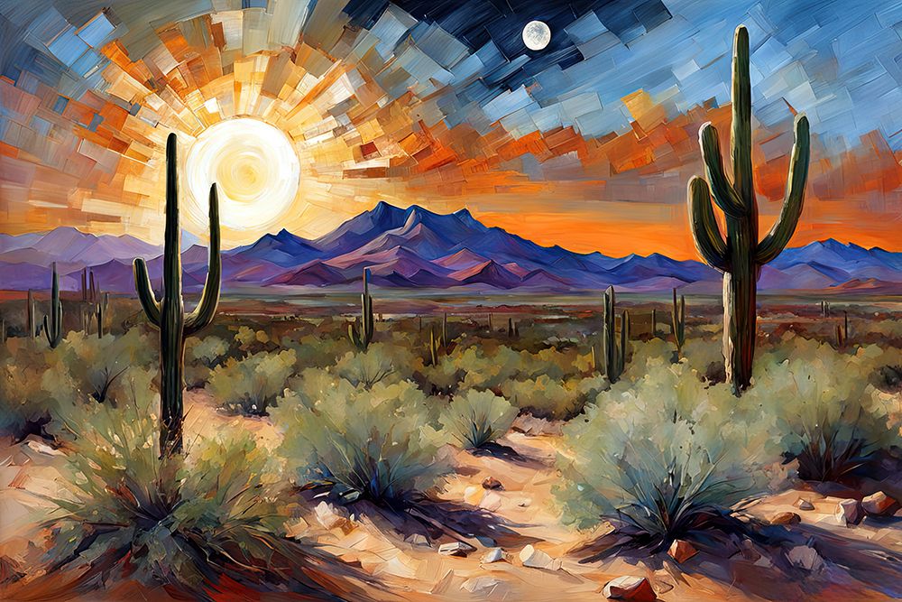 Cactus Sunset art print by Ronald Bolokofsky for $57.95 CAD