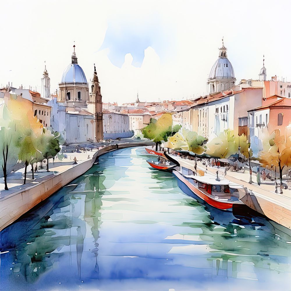 Canal Of The City art print by Ronald Bolokofsky for $57.95 CAD