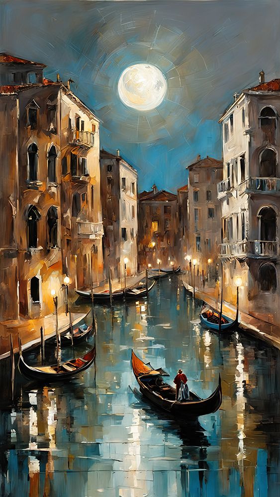 Canal Of Venice I art print by Ronald Bolokofsky for $57.95 CAD