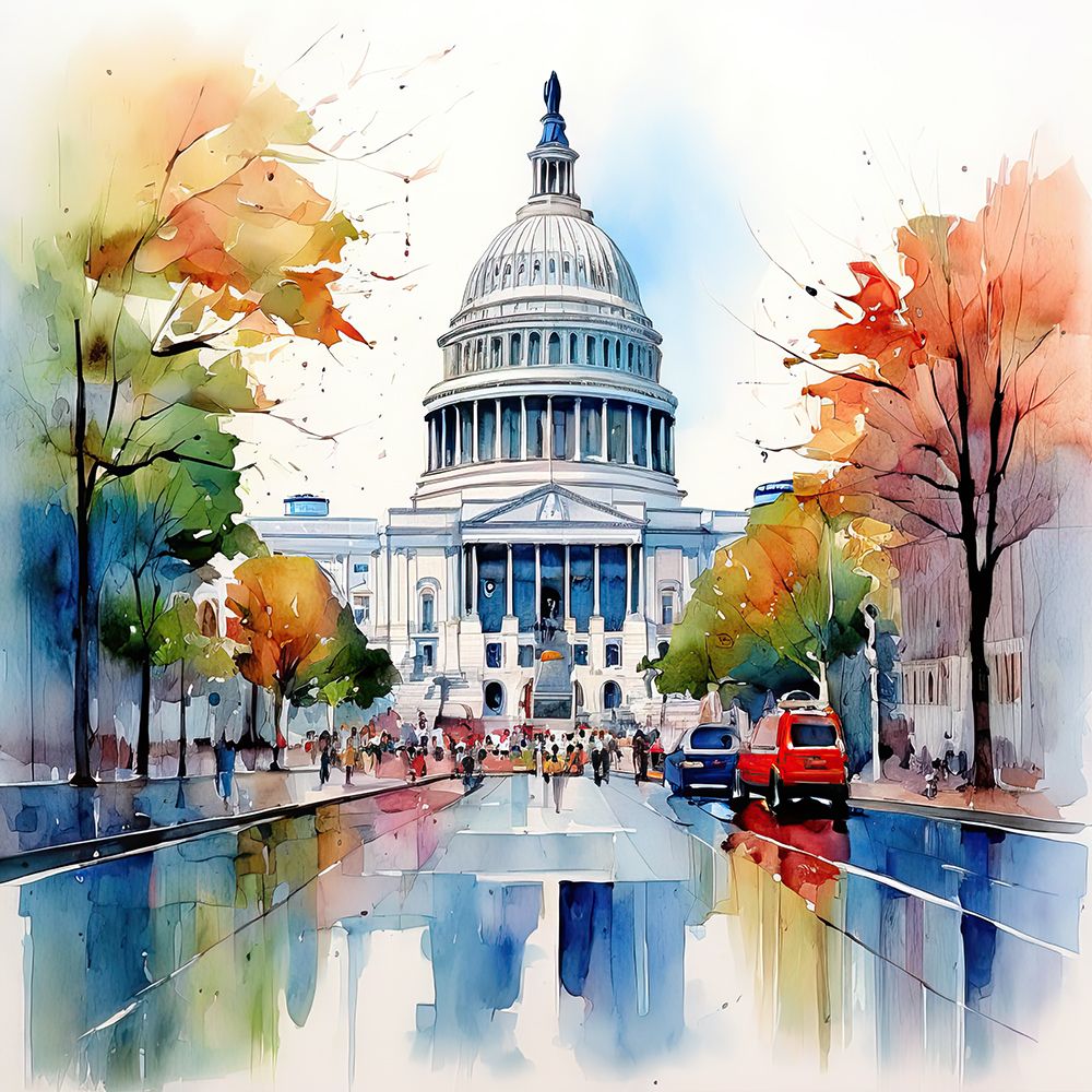 Capital City Reflection art print by Ronald Bolokofsky for $57.95 CAD