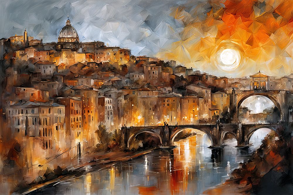 City At Sunset art print by Ronald Bolokofsky for $57.95 CAD