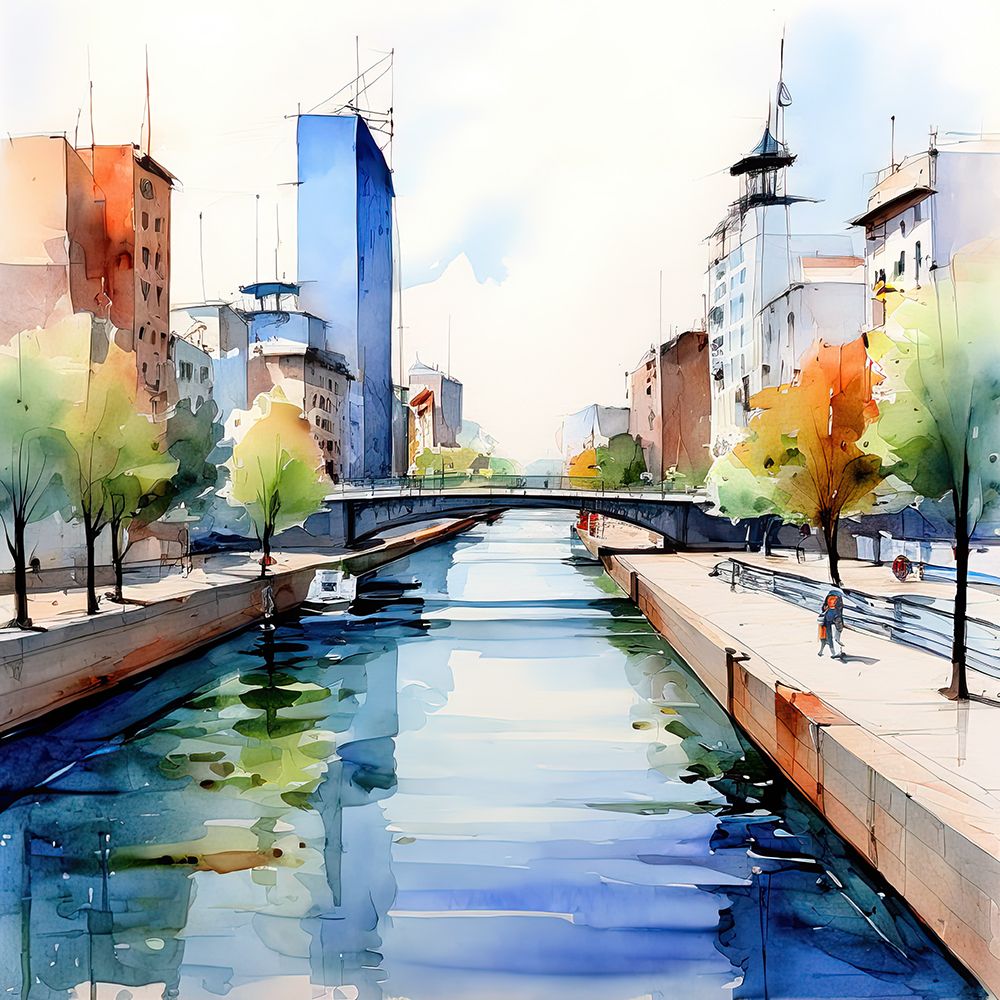 City River Reflection art print by Ronald Bolokofsky for $57.95 CAD