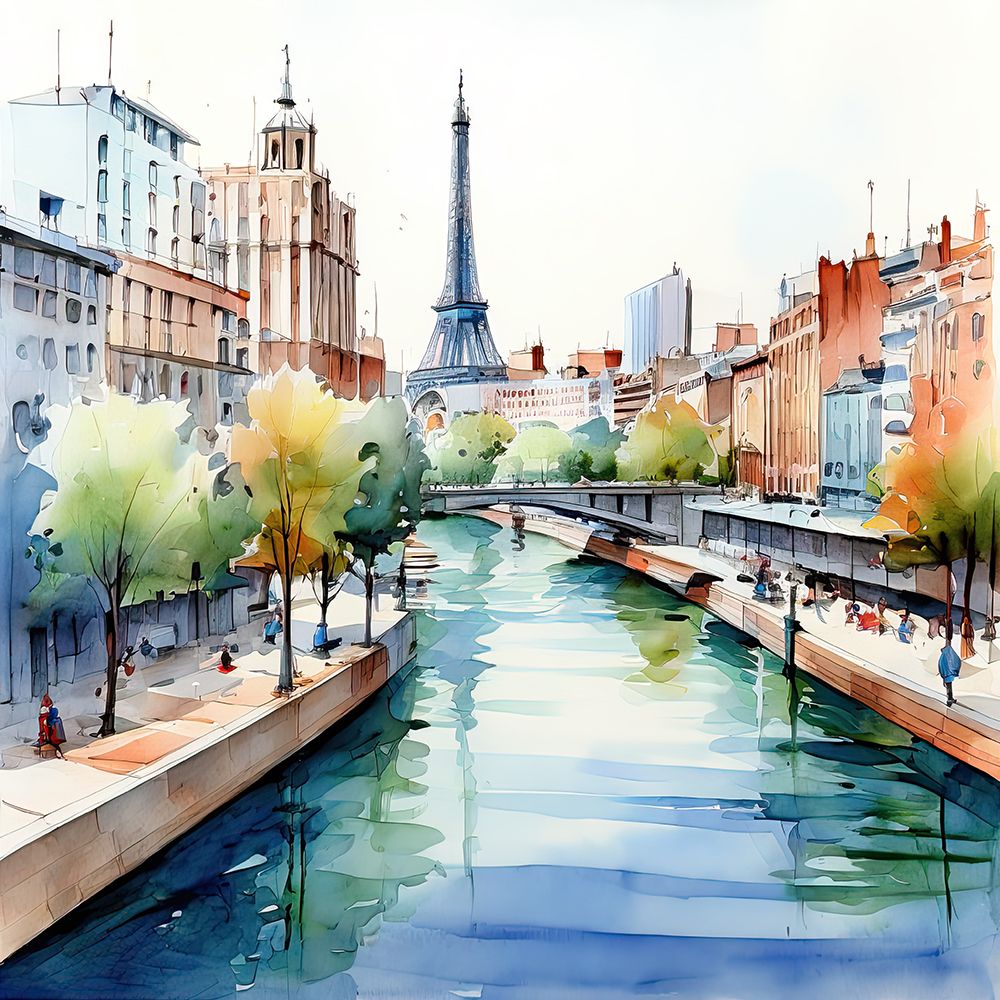 City River Walk art print by Ronald Bolokofsky for $57.95 CAD