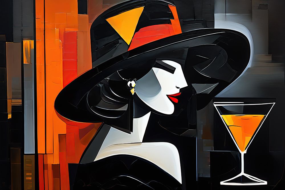 Cocktail Glamour art print by Ronald Bolokofsky for $57.95 CAD