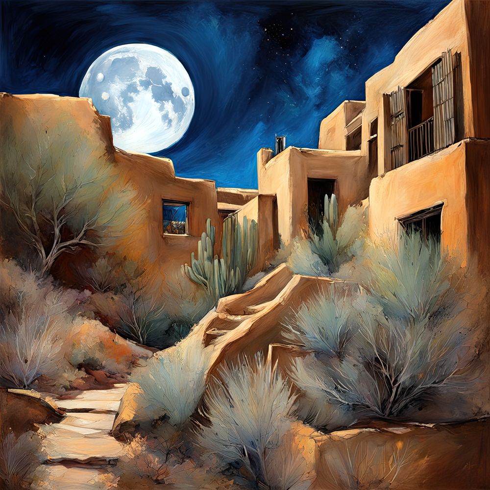 Desert Moonlight art print by Ronald Bolokofsky for $57.95 CAD