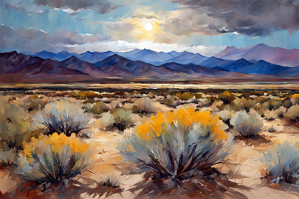 Desert Mountain Sunset art print by Ronald Bolokofsky for $57.95 CAD