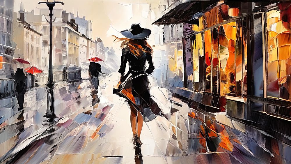 Elegant Stroll art print by Ronald Bolokofsky for $57.95 CAD