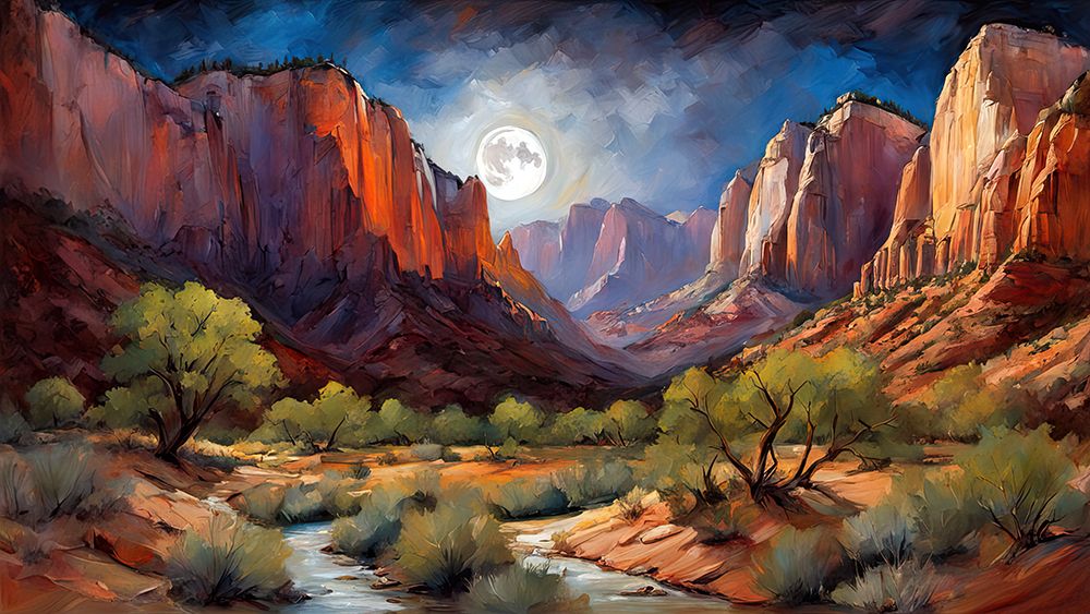 Enchanted Nightfall art print by Ronald Bolokofsky for $57.95 CAD