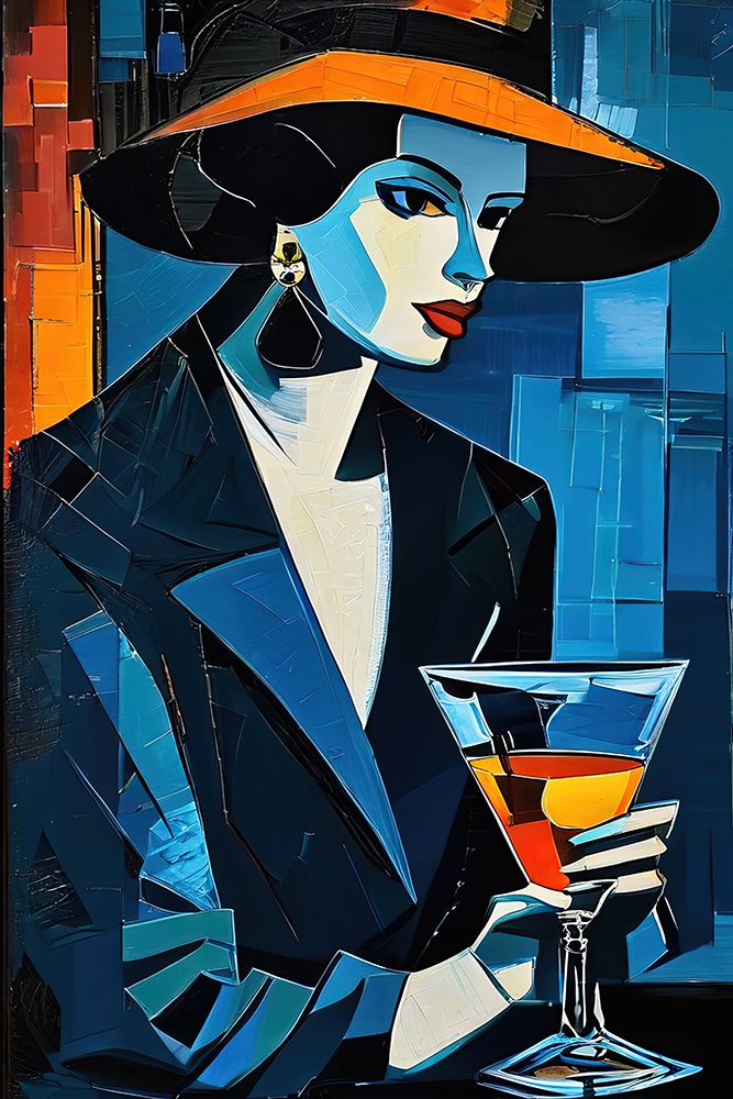 Femme Fatale Martini art print by Ronald Bolokofsky for $57.95 CAD