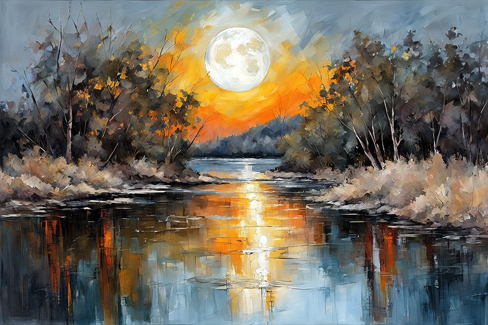 Full Moon Reflection art print by Ronald Bolokofsky for $57.95 CAD