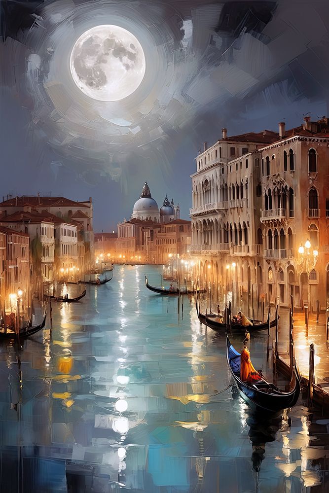 Gondola City art print by Ronald Bolokofsky for $57.95 CAD