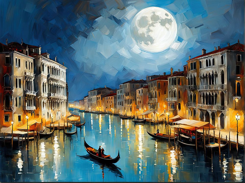 Gondola Ride art print by Ronald Bolokofsky for $57.95 CAD
